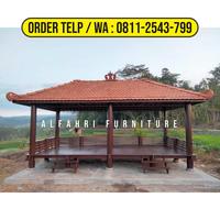 Gambar WA O8II-2543-799, Gazebo Kayu Kelapa 3x6 Pati dari Rumah Kayu Minimalis undefined 3 Tokopedia