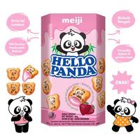 Gambar Meiji Hello Panda Biskuit Strawberry Snack Ringan 45 Gr - Single dari Sukanda Djaya undefined 3 Tokopedia