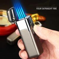 Gambar Korek Api Gas Four Fire Jet Flame Cigar Lighter Windproof - JL1005 dari Verskla undefined 1 Tokopedia