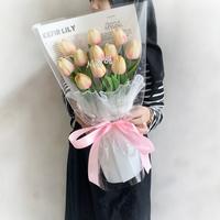 Gambar TULIP BOUQUET SARANGHAE / buket bunga kado ultah wisuda valentine day - Putih dari Echiiglo Florist undefined 4 Tokopedia