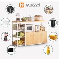 Gambar Rak Dapur Susun Minimalis Rak Oven Microwave Bumbu Dapur Serbaguna - HD014-S-2 dari Homedoki Office Furniture undefined 5 Tokopedia