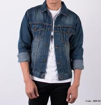 Gambar Jaket denim Pria Deep Blue Washed Biru Tua Jea Pria - JDP03 - XL dari Hadid_Store Id undefined 1 Tokopedia