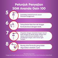 Gambar :: SGM ananda gain 100 anandagain bayi 0-12 bulan | 400g dari LASTIMAHARANI2 undefined 1 Tokopedia