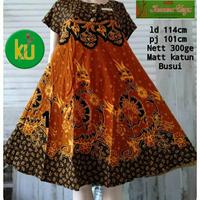 Gambar PLz Daster Batik Kencana Ungu Jumbo Klok Payung Ld 110 Daster Busui dari albaisriyantotoko undefined 4 Tokopedia