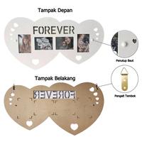 Gambar Bingkai Foto Love Frame Persegi Hiasan Dinding Custom Wall Tembok Mika dari CV. Putra Interior undefined 5 Tokopedia