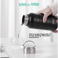 Gambar USS x Tyeso Tumbler  Olahraga Thermos Cup Stainless Steel 750ml 1000ml - 750ml, Hitam dari USS Indonesia undefined 4 Tokopedia