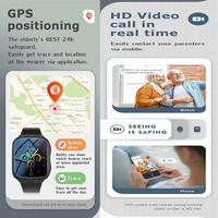 Gambar 4G Elderly Smart Watch Heart Rate Healthcare Voice Chat SOS Remote dari MAJAYA STORES undefined 3 Tokopedia