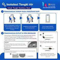 Gambar Tandon Tangki Air Stainless Grand Vertical Kap.1350 Liter TSV 1700 dari Lucyandri Official undefined 4 Tokopedia