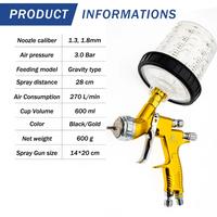 Gambar TERLARIS Diskon High Quality Spray Gun For Cars GTI Pro 1.3/1.8mm dari Sambel Pecel Sari Ratu undefined 3 Tokopedia