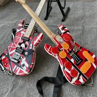 Gambar IN stock Eddie Van Halen Fran-ken guitar Heavy Relic Red Body dari Linton Import undefined 5 Tokopedia