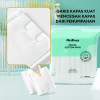 Gambar HerBaay 3pcs Paket Kapas Wajah - Tebal Tri-layer 100% Organik Katun dari Nessa Damia undefined 5 Tokopedia