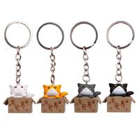 Gambar Produk kucing kardus gantungan kunci pajangan lucu cat box keychain dari vajabu undefined 4 Tokopedia