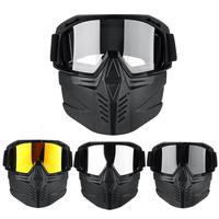 Gambar Detachable Mask Skiing Goggles Open Face Half Helmet ZZLS dari CV alvinorfgjgs undefined 4 Tokopedia
