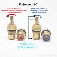 Gambar NotoSejahtera Spindle Kran Toto keran S1015 jantung sparepart wastafel dari NotoSejahtera undefined 5 Tokopedia
