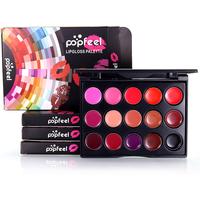 Gambar . Popfeel 15 Colors Lip Gloss Palette Professional Nude - dari conniption undefined 5 Tokopedia