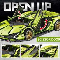 Gambar Mainan Mobil Lamborghini 1:14 Lego with Remote - Hijau dari premiumlaris undefined 3 Tokopedia