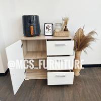Gambar BERKUALITAS Meja Bufet TV Dapur Bufet Serbaguna Mebel Furniture MCS - 80 cm Full Whit, Smg Rkit Cht DL dari Lizzard Mount Table undefined 5 Tokopedia
