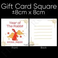Gambar Gift Card Square Chinese New Year Edition - Kartu Ucapan Imlek - dari bellastore40 undefined 2 Tokopedia