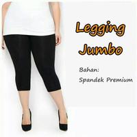 Gambar Opparel - LEGGING WANITA 7/8 - Leggings 3/4 Jumbo Leging Celana Cewek - ABU TUA, STANDARD dari Alimama_NEW undefined 4 Tokopedia