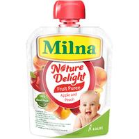 Gambar Milna Nature Delight Makanan Bayi Fruit Puree Apple Peach 80 g dari Alfamidi Official Store undefined 2 Tokopedia