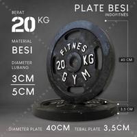 Gambar IRON WEIGHT PLATES 20KG - PLATE BESI 20 KG PIRINGAN DUMBELL BARBEL GYM dari Salsabillaa Storee undefined 1 Tokopedia