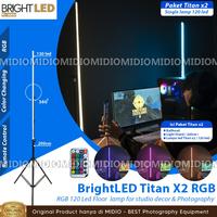 Gambar [TERKEKINIAN] Bright X2 LED RGB Baground Light Studio Lighting Plus dari Berbenika shop undefined 1 Tokopedia