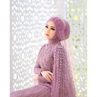 Gambar [TERTRENDING] [ NEW ] Slayer Jubah tiara Gaun Pengantin Slayer Pundak dari toko flower berkah undefined 3 Tokopedia