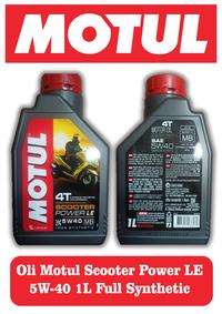 Gambar Oli Motul Scooter Power LE 5W-40 5W40 1lt Full Synthetic -66672ins- dari Jasutra motorOS Kab. Bekasi 1 Tokopedia