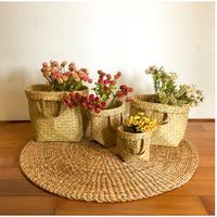 Gambar Bakul Purun, Keranjang Purun, Bakul Pasar, Cover Pot Diameter 40cm dari chaka kas undefined 3 Tokopedia