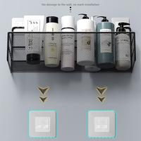 Gambar Wall-Mounted Bathroom Shelf Shower Shampoo Rack Toilet Accessories dari asdasdfp undefined 3 Tokopedia