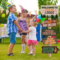 Gambar 20 Pieces Hunting Party Sign Gone Hunting Party Themed dari Home and Kitchen USA undefined 5 Tokopedia