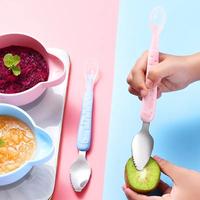 Gambar QS Sendok Kikis Kerok Pengeruk Buah Makan MPASI Bayi Anak Spoon Fruit - Biru dari Quinny Storee undefined 1 Tokopedia