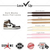 Gambar Tali Sepatu Air Jordan | Nike Dunk | Air Force 1 - Flat Basic Color - Dark Grey, 170cm dari ika-7 undefined 4 Tokopedia