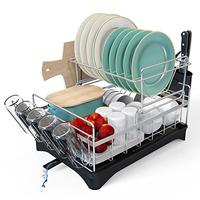 Gambar Dish Drying Rack Dish Drainers for Kitchen Counter dari Home and Kitchen USA undefined 1 Tokopedia