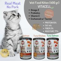 Gambar VITACELL MAKANAN BASAH KUCING 400G PAKAN KALENG KUCING DEWASA KITTEN - TUNA CHICKEN dari Toko Paw Paw undefined 4 Tokopedia