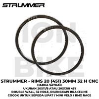 Gambar Sepasang Velg Strummer 20 x 1 1-8 32 Hole 30mm 451 Brakeline Rim Rims dari ION BIKE JOGJA OFFICIAL undefined 1 Tokopedia