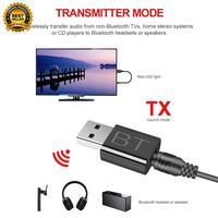 Gambar 2in1 Mini USB Adapter Blutut Dongle Audio Bluetooth 5.0 Transmitter Receiver TX RX  AUX dari Pradhana-Shop undefined 5 Tokopedia