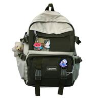 Gambar Tas Ransel Backpack Sekolah Pria Wanita Korean Style Bag - BAG015 - HIJAU dari glamgorgeous undefined 5 Tokopedia