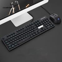 Gambar Cood 1set Aksesoris Komputer Keyboard PC Untuk PC Backlight Mouse Kabe - Black dari ANDIRAA.CO undefined 1 Tokopedia