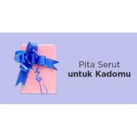 Gambar Pita Kado Tarik Serut 23 mm List motif isi 10 Pita Hijau Merah Kuning Pink Biru - Motif Biru Muda dari Pelangi Party Karawang undefined 4 Tokopedia