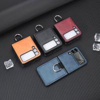 Gambar Flip Case Kulit Warna Polos Dengan Ring Holder Untuk Samsung Galaxy Z dari Mie Ayamm undefined 1 Tokopedia
