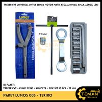 Gambar PAKET KOMPLIT Treker CVT Motor Matic T8 TEKIRO + BONUS MATA 22 MM dari Teman Perkakas JKT undefined 1 Tokopedia