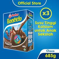 Gambar VEX111- Boneeto Susu Bubuk Anak Sekolah Yummy Choco 3 x 685g - Nutrisi dari Storevexana undefined 1 Tokopedia
