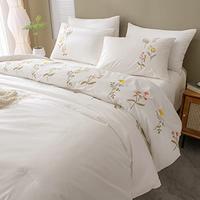 Gambar Flower Comforter Set Cotton Comforter Bedding King (White) dari Home and Kitchen USA undefined 4 Tokopedia