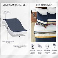 Gambar Nautica Comforter Set Cotton Reversible Bedding, Twin, Blue dari Home and Kitchen USA undefined 2 Tokopedia