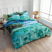 Gambar Geilioo Ocean Comforter Set Fish Bedding Set Coastal dari Home and Kitchen USA undefined 4 Tokopedia