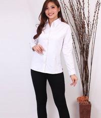 Gambar MILAN Kemeja Kerja Wanita Formal Lengan Panjang Pendek Hitam Putih - PNG PLOS HITAM, M dari TBRC undefined 4 Tokopedia