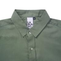 Gambar LARUSSO Big Size Kemeja Basic Tencel Panjang - Sage Green L002 - 3XL dari LARUSSO STORE undefined 3 Tokopedia