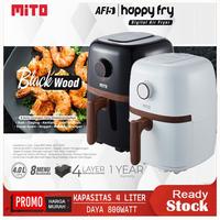 Gambar Mito Digital Air Fryer AF5 Wood Series Happy Fry 4L 800 watt - WHITE-WOOD dari Sajun Electronic Serpong undefined 3 Tokopedia