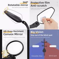 Gambar ROCKBROS FK-273 Round Kaca Spion Sepeda Bicycle Bike Rearview Mirror - Round Left dari Wof Premium undefined 5 Tokopedia